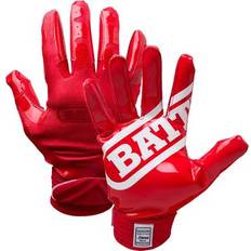 Football Battle Sports Double Threat Adult Receiver Gloves Red