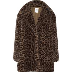 Karen by Simonsen Tøj Karen by Simonsen Karen By Simonsen KBTira Faux Fur Jakke, Brown Leopard