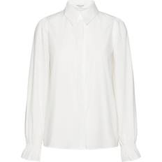 Rosemunde Dame Skjorter Rosemunde RM by Rosemunde Shirt w/ Smock Detail Kvinde Hvid Skjorter hos Magasin