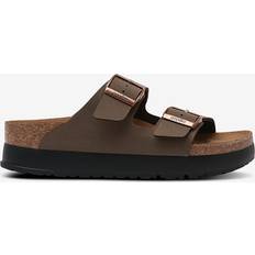 Birkenstock Arizona Flex Platform Birko-Flor Narrow Fit Brown