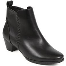 Pavers Block-Heeled Ankle Boots Black