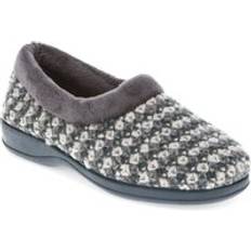 Pavers Knitted Full Slippers Grey