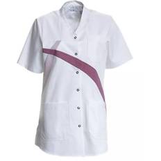 Nybo Workwear tunika dam, Vit/Bordeaux