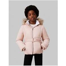 Calvin Klein Outerwear Calvin Klein Women's Belted Fur Jacket Pink years