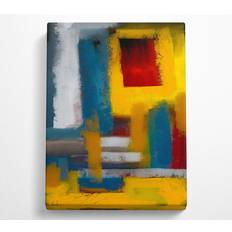 Metro Lane No Frame Print on Canvas - Multicolour (81 cm H x 121.9 cm W) Framed Art