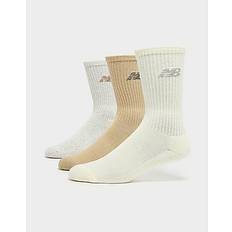 Beige - Unisex Underwear New Balance Socks Everyday Crew Neutral Multi Natural