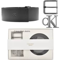 Calvin Klein Skärp Calvin Klein Buckle Leather Belt Gift Set Black