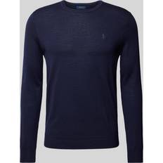 Merino Wool Jumpers Polo Ralph Lauren Merino Wool Jumper with Crew Neck - Blue