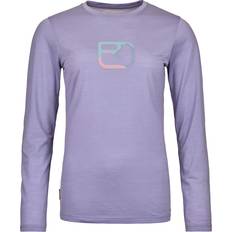 Ortovox Toppe svedundertøj Ortovox Women's Cool Mountain Silhouette L/S Merino-shirt lilla
