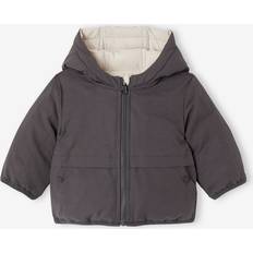Parkas Jackets Vertbaudet Reversible Parka for Babies - Anthracite