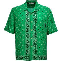 Viscose Shirts Palm Angels paisley-print poplin shirt men Viscose Green