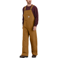 Braun Arbeitsoveralls Carhartt Firm Duck Insulated Bib Overalls - Braun