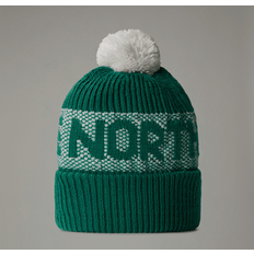 The North Face Huer The North Face Retro Cabin Beanie Evergreen-white Dune One male Evergreen-White Dune (One Size)