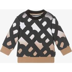 Babies Sweatshirts BOSS Boys Black & Beige Logo Cotton Sweatshirt (18 month)