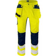 Arbejdstøj & Udstyr ProJob håndværkerbukser 6570, Hi-Vis gul/marine