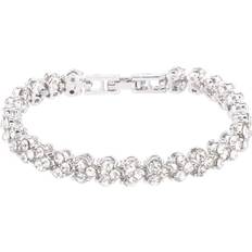 Klassiskt Armband med Strass Silver