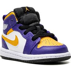 Viola Scarpe da Basket Jordan Jordan 1 Mid Lakers - Purple