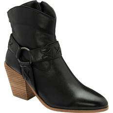 High Heel Boots Ravel Argyll Leather Ankle Boots, Black