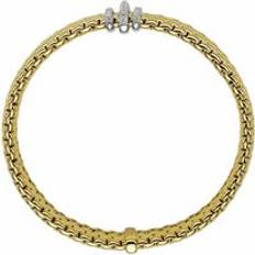 XL Bracelets Fope Panorama 18ct Yellow Gold 0.23ct Diamond Rondelle Bracelet