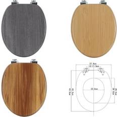 Wooden Toilet Seat Soft Close WC Seat
