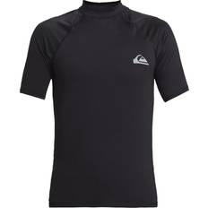 Maglie a compressione Quiksilver Everyday Maglietta da Surf UPF Maniche Corte da Uomo Black
