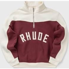 Clothing Rhude Chamonix Quarter Zip Pullover Maroon And Off White