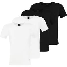 Rundhalsausschnitt T-Shirts BOSS T-Shirt 'Modern' schwarz