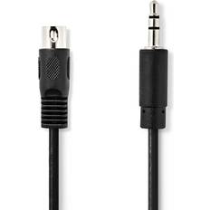 Nedis DIN-Audio-Kabel 3.5 mm 1.00 m Rund PVC Schwarz