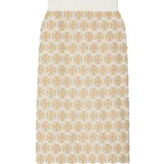 Beige - Midi Skirts Tory Burch Bouclé Midi Skirt