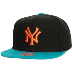 Mitchell & Ness Men's Black/Teal New York Yankees Citrus Cooler Snapback Hat