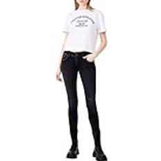 LTB Slim Jeans LTB damjeans Molly smal passform med medelhög midja och dragkedja svart bomullsblandning W31L28, Fiola Wash 55177, 28L