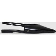 Caucho Bailarinas Anine Bing Elena Slingback Flats - Black