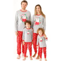 red long sleeve long leg pyjama set girls