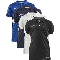 Poliéster Polos Craft Pro Control Impact Polo - Blue, Unisex, Camiseta de manga corta, Tenis Azul