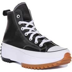 Converse Run Star Hike Leather Sneakers - Black/White/Gum
