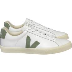 Veja Esplar Sneaker aus Leder in Extraweiß und Lehmgrau mit Logo