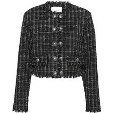 Gestuz L Jakker Gestuz GaellyGZ Jacket Blacknwhite Check