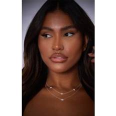 PrettyLittleThing Real Silver Plated Star Diamante Necklace, Grey One