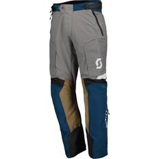 XS Motorradhosen Scott Dualraid Dryo, Textilhose wasserdicht Dunkelblau/Grau/Braun