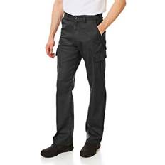 Workwear Mens Classic Cargo Work Trousers, Black, (29" Short Leg) One