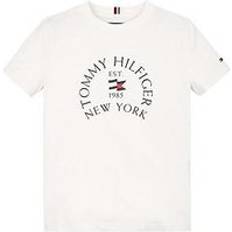 Tommy Hilfiger T-shirts Tommy Hilfiger Boys Nautical Arch Printed Reg Short Sleeve T-shirt White, White, Years YEARS