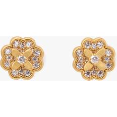 Kate Spade Kate Spade Heritage Bloom Mini Studs, Clear/Gold (One Size)