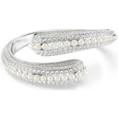 Swarovski Sublima Crystal Pearl Round Cut Cuff SILVER (Medium)