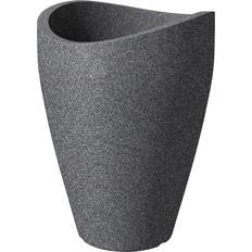 Übertopf Wave Globe High Ø 40 x 40 cm Schwarz Granit