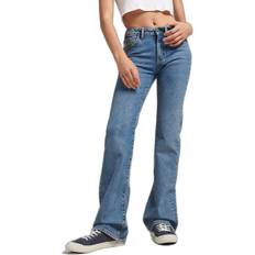 Superdry Jeans Superdry Ausgestellte Slim-Fit-Jeans mit halbhoher Taille Damen Bleu