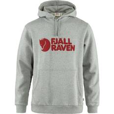 Fjällräven Logo Hoodie Grå-Melange Herre