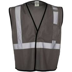 Gray Work Vests B68829587 Enhanced Visibility Non-ANSI Vest, Grey &