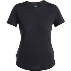 Merino Wool T-shirts Icebreaker Women's Merino 125 Cool-Lite Sphere III Short Sleeve Shirt, Medium, Black