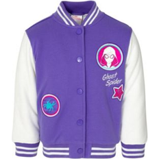 Marvel Outerwear Children's Clothing Marvel Girls Spider-Man Spider-Gwen Varsity Bomber Jacket to Purple