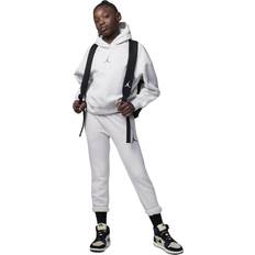 Black Hoodies Jordan Air Fleeced Cotton Blend Hoodie - Blanc